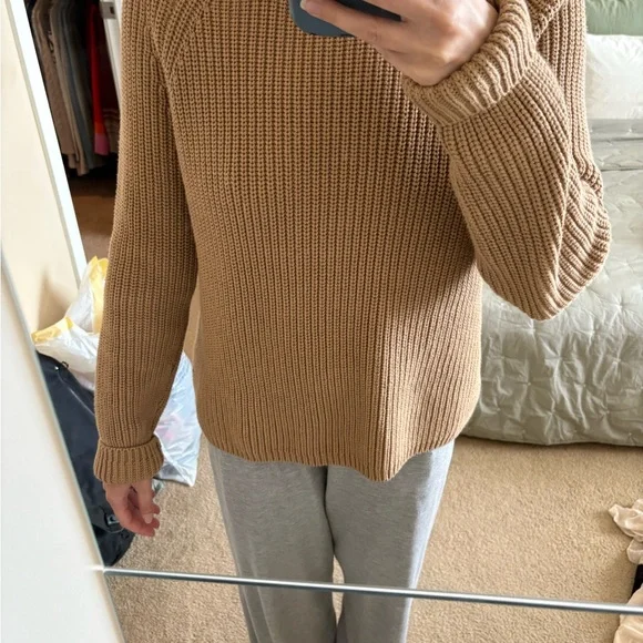 Women's Quince 100% Cotton Fisherman Sweater - Picture 2 of 3